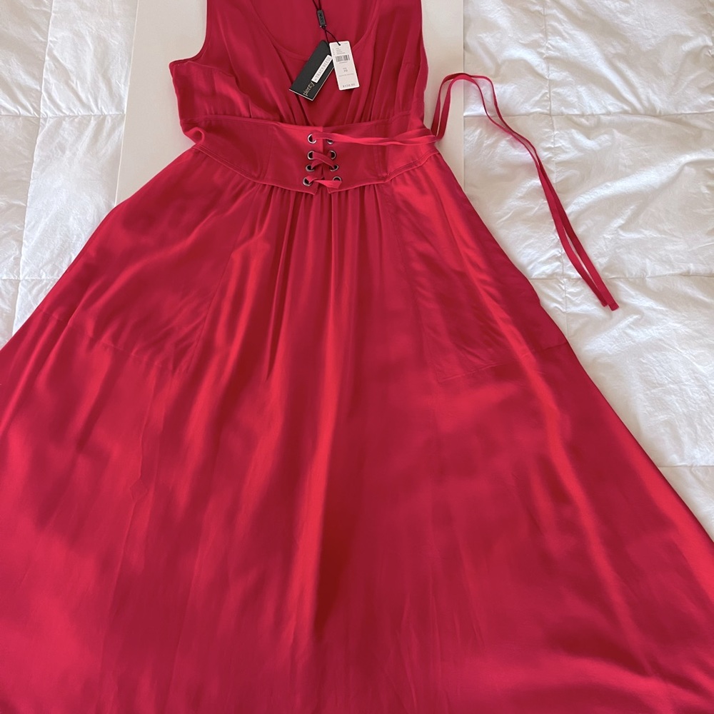 Anthropologie by Tracy Reece featuring rose corset lace up maxi. Fun, flared